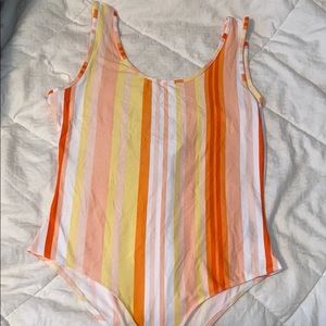 Striped bodysuit